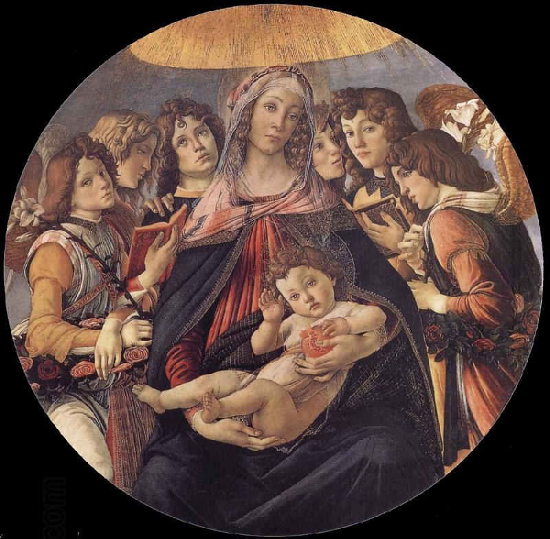 Sandro Botticelli The Madonna and the Nino with angeles China oil painting art